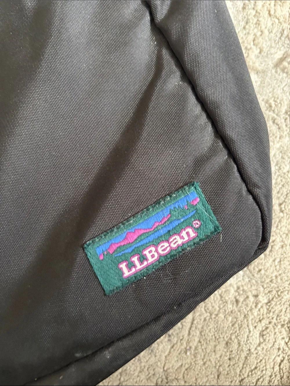 L.L. Bean VINTAGE Black Compact Everyday Backpack
